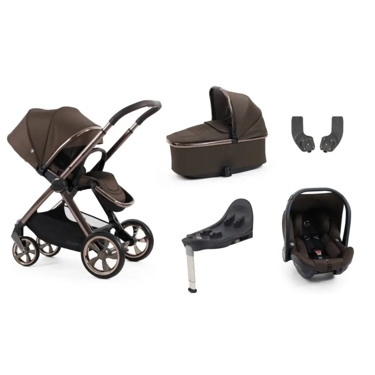 BabyStyle Oyster 4 Essential Travel System Bundle – Chocolate Velvet