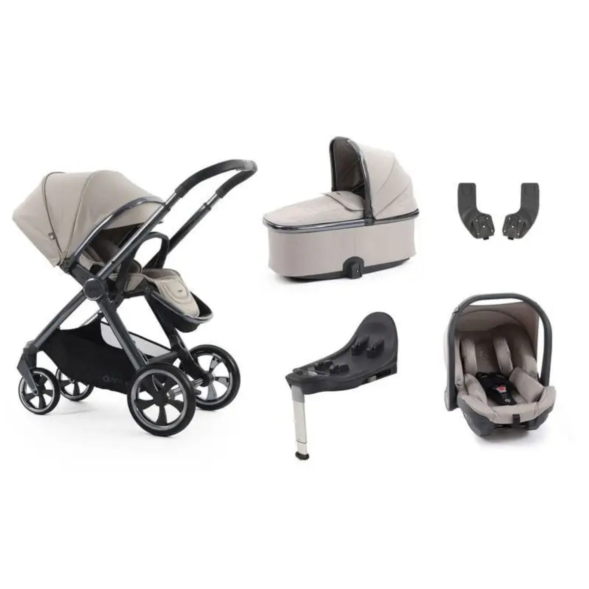 Babystyle Oyster 4 Essentials Bundle 5 Piece - Stone