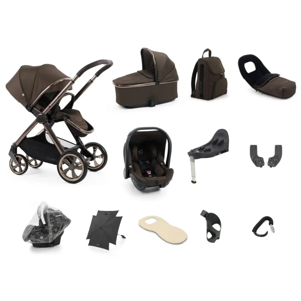 Babystyle Oyster 4 Ultimate Bundle 12 Piece - Chocolate Velvet