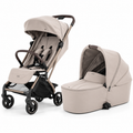 BabyStyle Oyster F-Lite Stroller & Carrycot Bundle –Putty