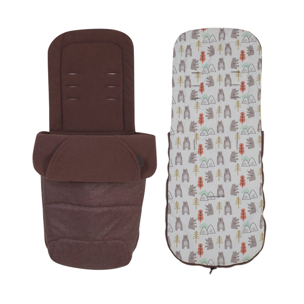 Cosatto Stroller Supa 3 Bear Hug + Footmuff & Rain cover