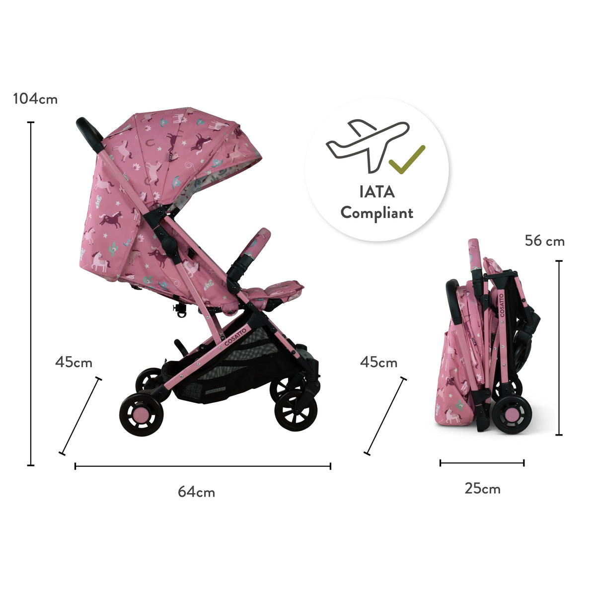 Cosatto Yo! Stroller – Pony Party
