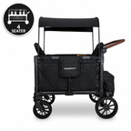 WonderFold W4 Luxe Pro Quad Stroller Wagon – Black - 4 Seater