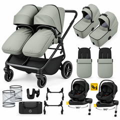 Ickle Bubba Altair Twin Travel System Bundle – Laurel Green