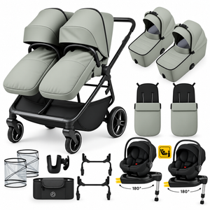 Ickle Bubba Altair Twin Travel System Bundle – Laurel Green