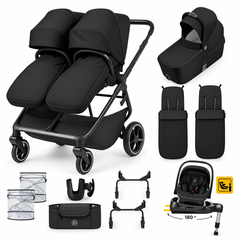 Ickle Bubba Altair Double Travel System Bundle – Black