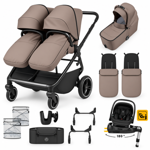 Ickle Bubba Altair Double Travel System Bundle – Mink