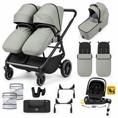 Ickle Bubba Altair Double Travel System Bundle – Laurel Green