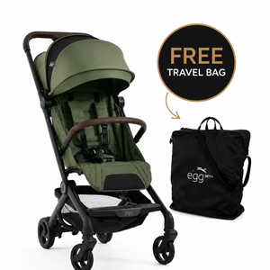 Egg® Sky Stroller in Green | Lightweight Cabin-Approved Travel Pushchair (8kg) - Free Travel Bag