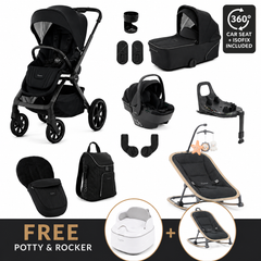 BabyStyle Oyster Vee 4 in 1 Travel System –  Liquorice