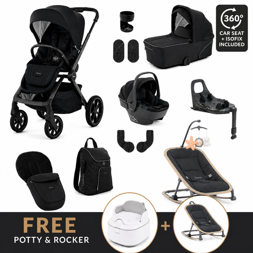 BabyStyle Oyster Vee 4 in 1 Travel System –  Liquorice