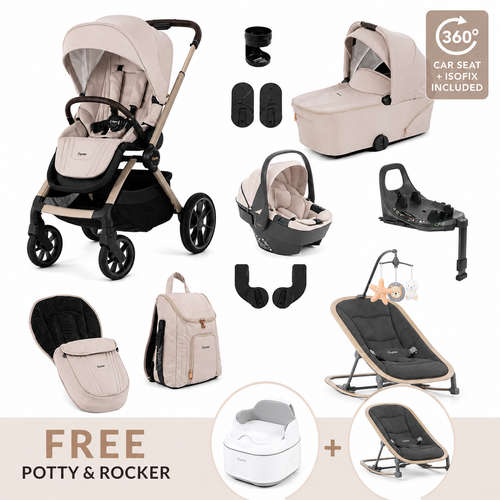 BabyStyle Oyster Vee 4 in 1 Travel System – Vanilla