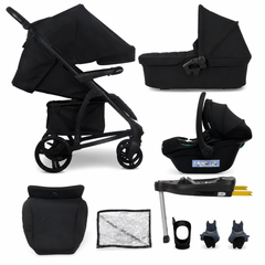 My Babiie MB200i Travel System With Isofix Base - Black