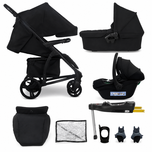 My Babiie MB200i Travel System With Isofix Base - Black