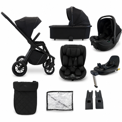 My Babiie MB450i 5-in-1 Travel System with All Stages Spin & Slide Car Seat – Black