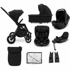 My Babiie MB450i 5-in-1 Travel System with All Stages Spin & Slide Car Seat – Black