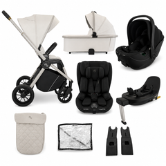 My Babiie Travel System 5 in 1 MB450i With All Stages Spin & Slide Car Seat - Ivory