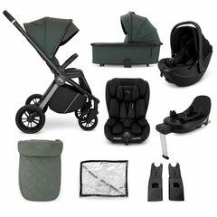 My Babiie 5 in 1 MB450i Travel System With All Stages Spin & Slide Car Seat  - Forest Green