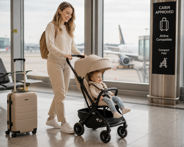 Airby Lightweight Travel Stroller – Beige