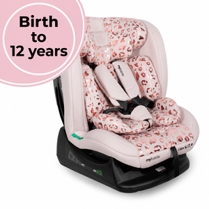 My Babiie MBCS100 2-in-1 Convertible R129 Car Seat - Pink Leopard