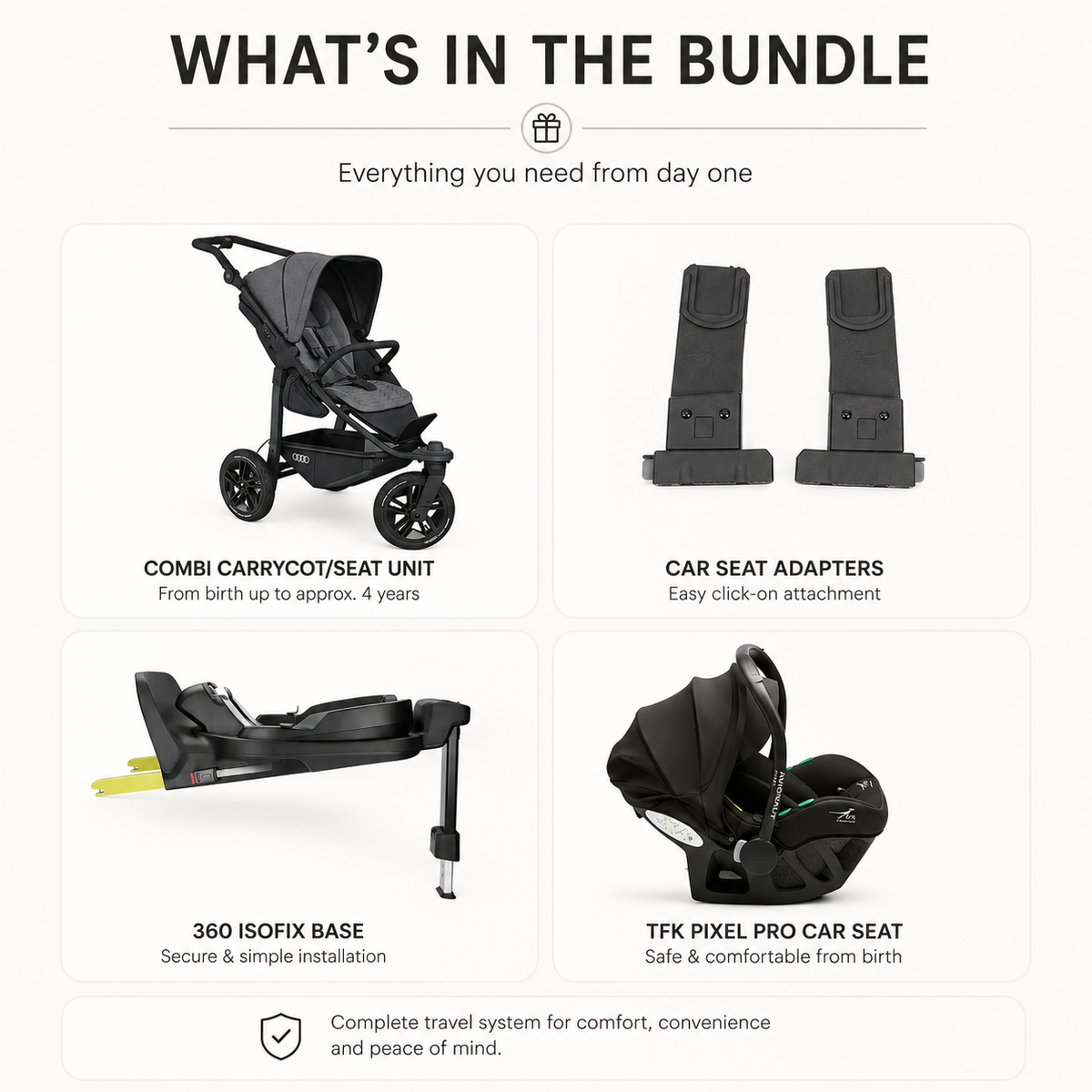 TFK Mono3 Audi Edition 4-in-1 Travel System