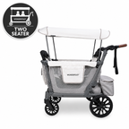 WonderFold L2 Double Stroller Wagon Grey - 2 Seater