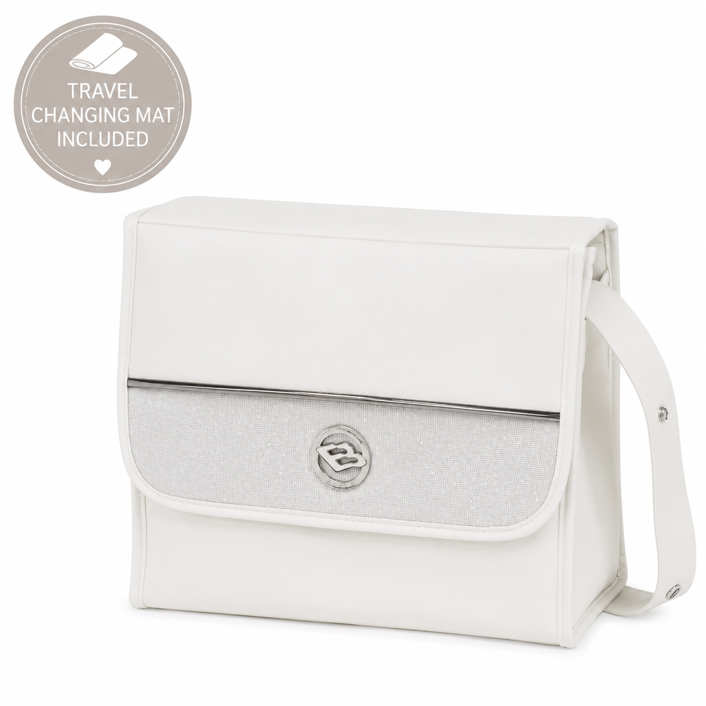 Bebecar Changing Bag - White Sparkle