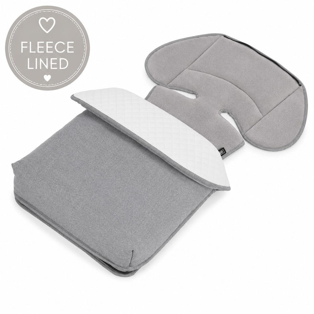 Bebecar Mini Pop Footmuff in Silver Grey