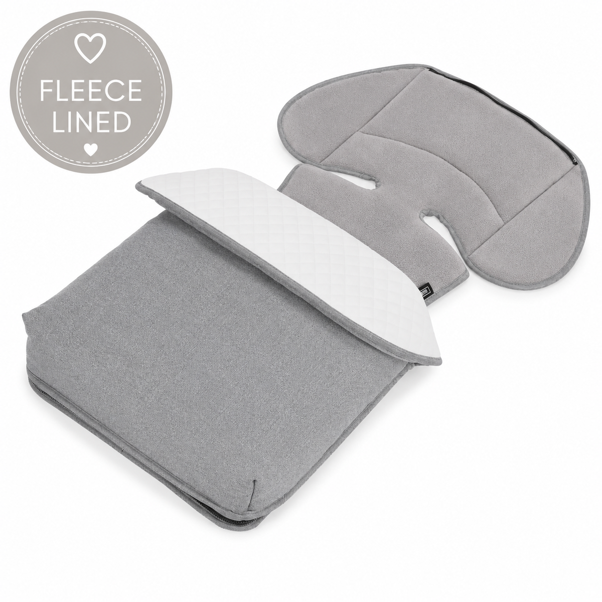 Bebecar Mini Pop Footmuff in Silver Grey
