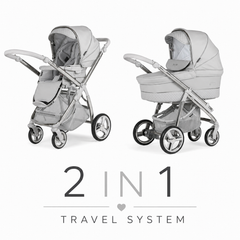 Bebecar Ip-Op Polished Pebble 2 in 1 Travel System