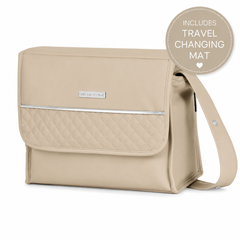 Bebecar Mini Pop Changing Bag & Changing Mat - Beige