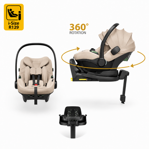 Avionaut Pixel 3 Infant Carrier & Orbit Isofix Bundle– Beige (40–86cm | 0–13kg)