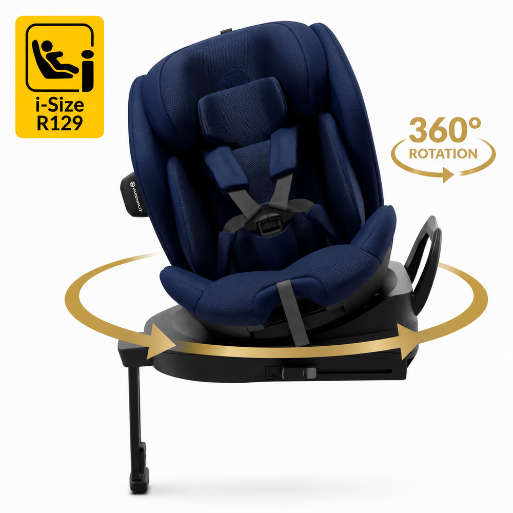 Avionaut Stardust 360 Navy – 360° Rotating, ERF Car Seat