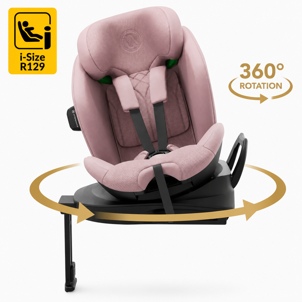 Avionaut Stardust 360 Pink – 360° Rotating ERF i-Size Car Seat