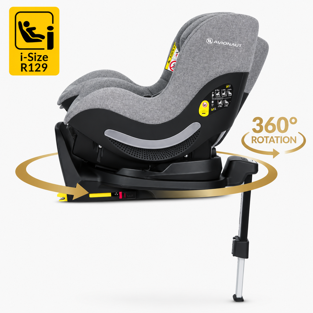 Avionaut Aerofix Airflow with 360 Orbit Isofix Base - Grey