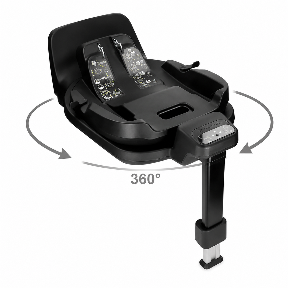 Avionaut IQ Orbit Rotating Isofix Base – 270° Swivel | Fits Pixel 3 2.0 & AeroFIX
