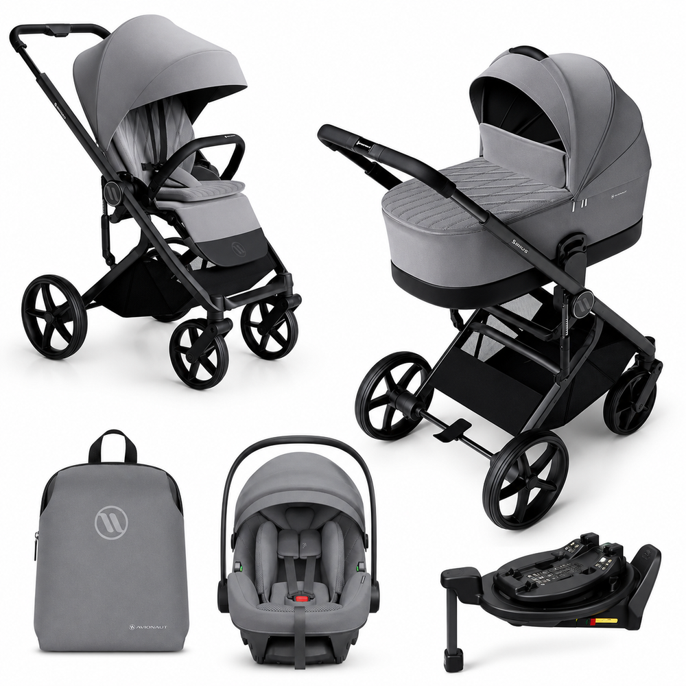 Avionaut Sirius 2 Travel System Grey | Pixel 3 & IQ Orbit Base