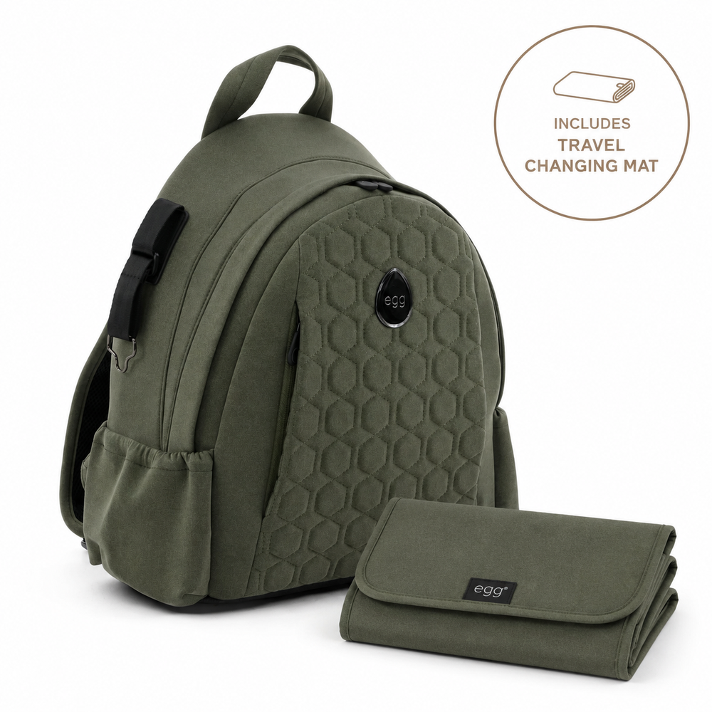 Egg3 Backpack Sage - With Travel Changing Mat