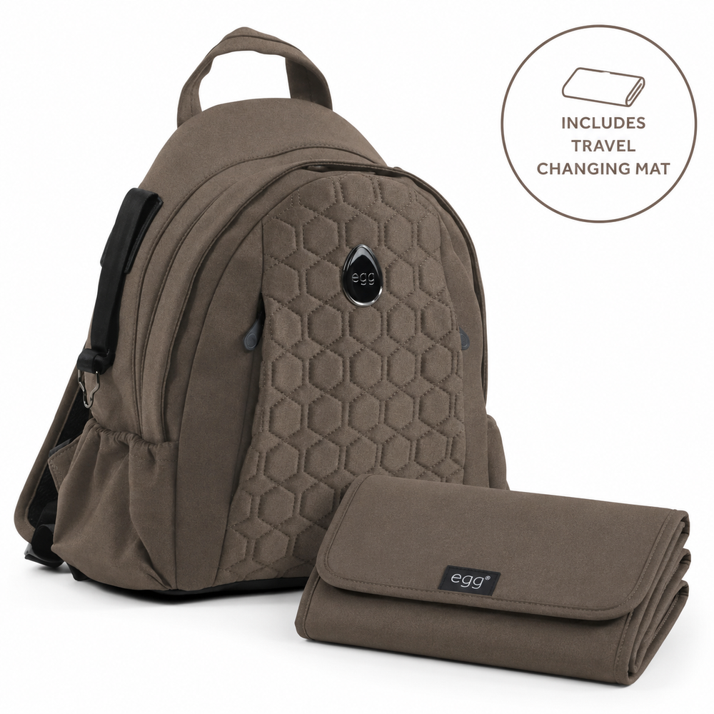 Egg3 Backpack Mink - With Travel Changing Mat