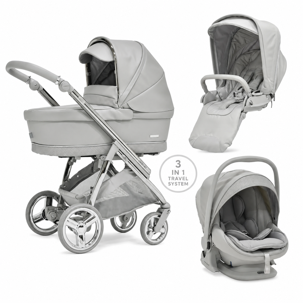 Bebecar Mini Pop 3 in 1 Travel System - Graphite