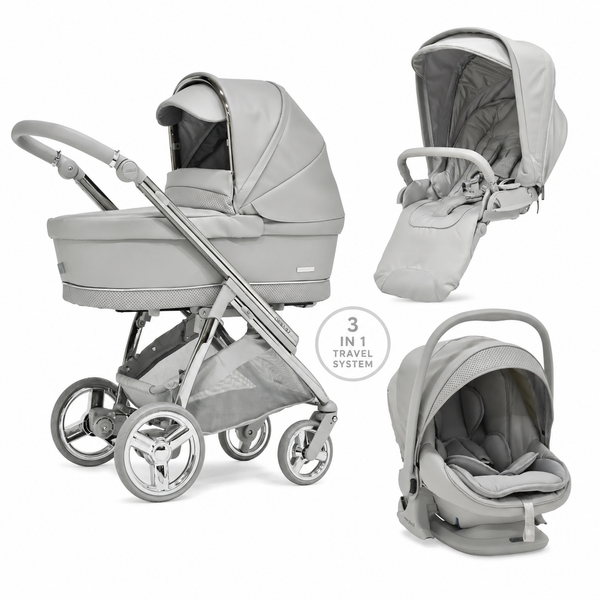 Bebecar Mini Pop 3 in 1 Travel System - Graphite