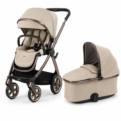 BabyStyle Oyster 4 Buttermilk 2 in 1 Bundle | Pushchair & Carrycot Set from Birth