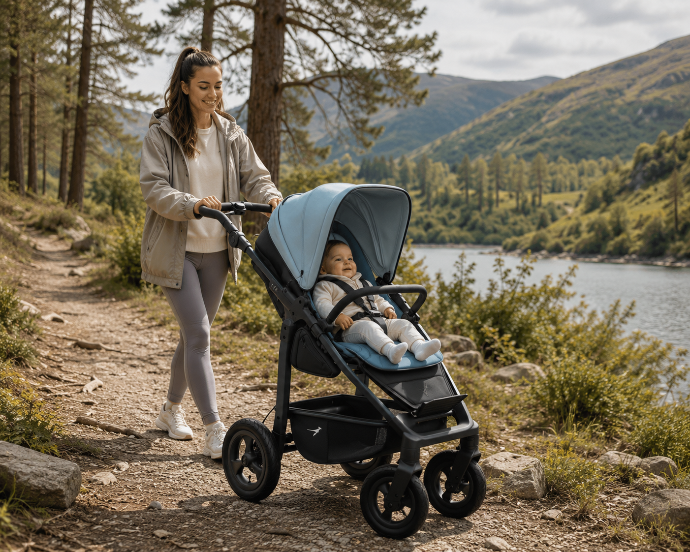TFK Mono 4 Combi Pushchair Follow Up Seat 2026 - Blue