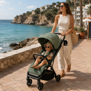 Babymore Yara IATA Travel Stroller - Forest Green
