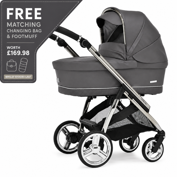Bebecar Mini Pop 3 in 1 Travel System - Peppercorn