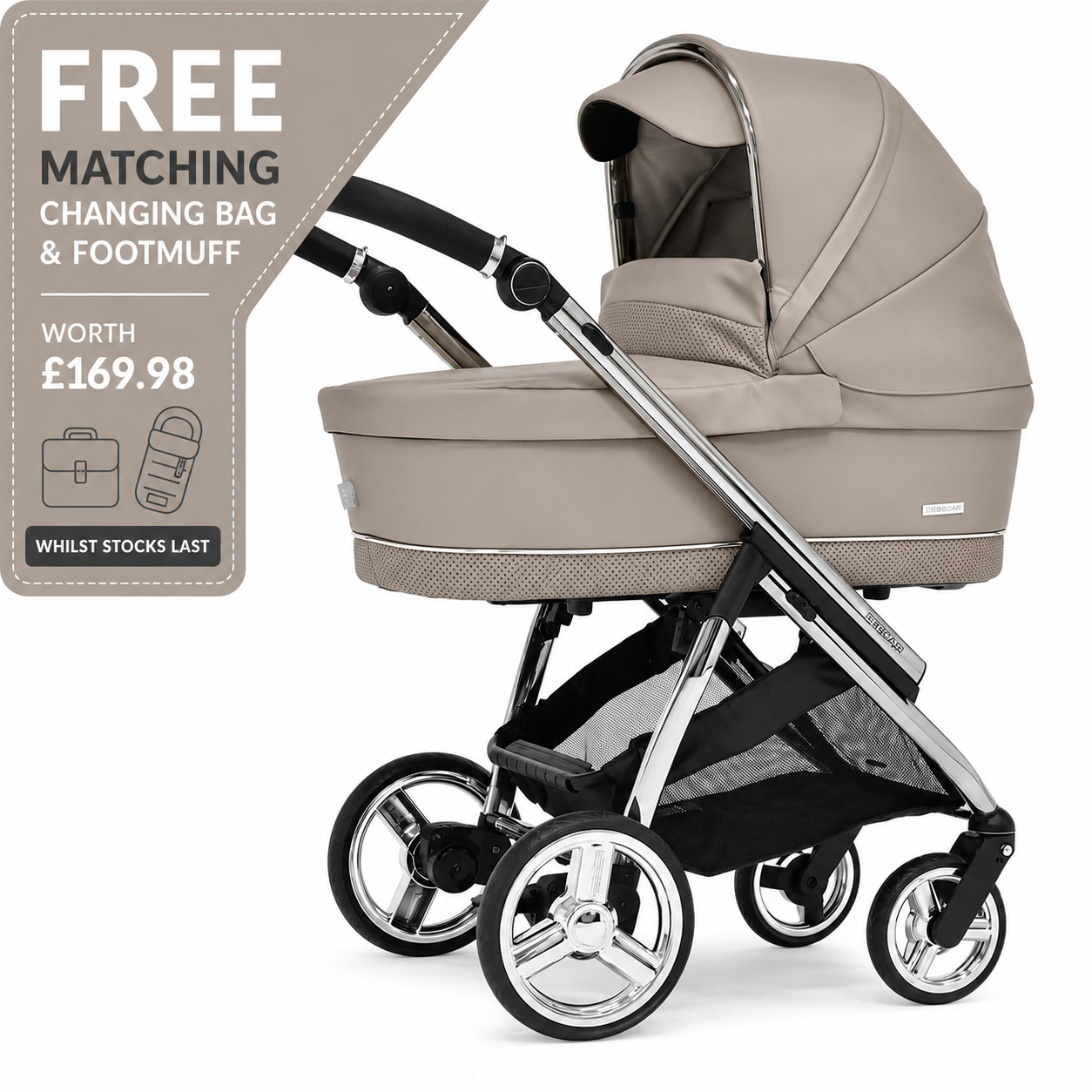 Bebecar Mini Pop 3 in 1 Travel System - Truffle