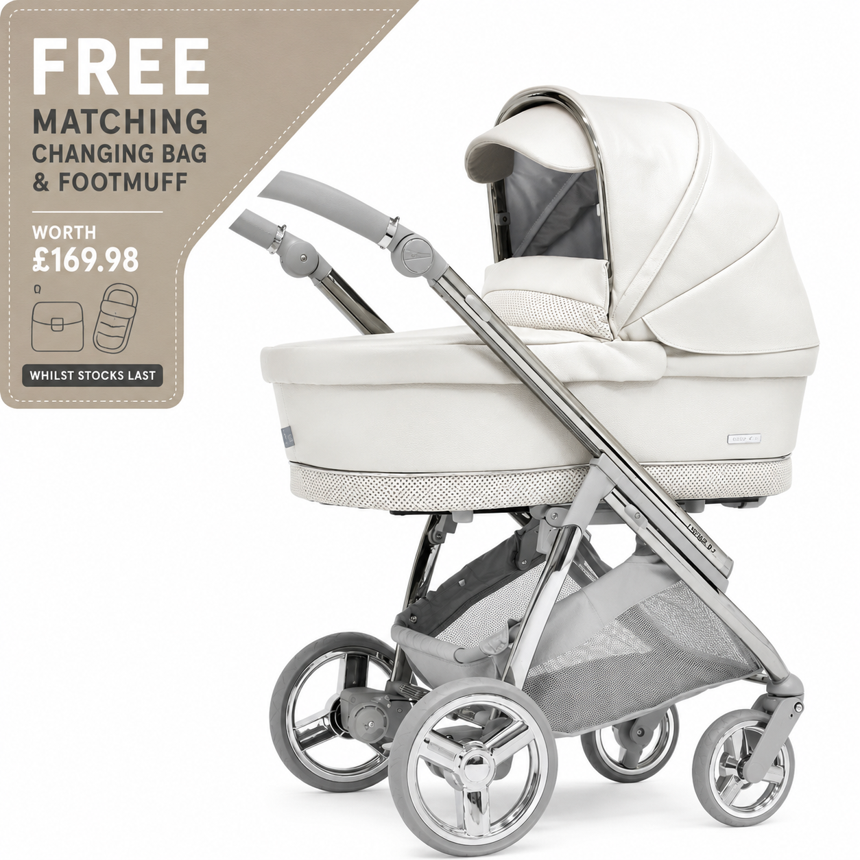 Bebecar Mini Pop 3 in 1 Travel System - Porcelaine