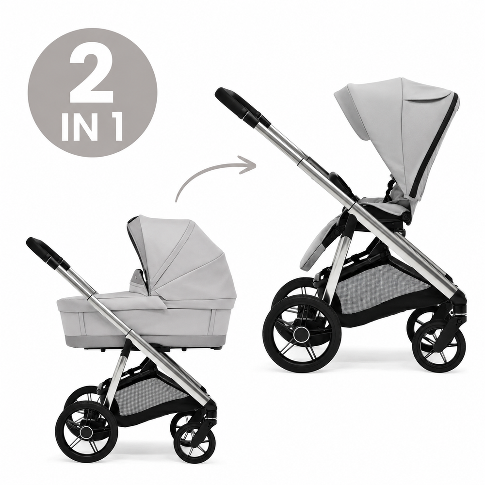 Bébécar Face Grey Mist Pram & Pushchair | 2026 Specials Collection