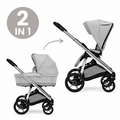 Bébécar Face Grey Mist Pram & Pushchair | 2026 Specials Collection