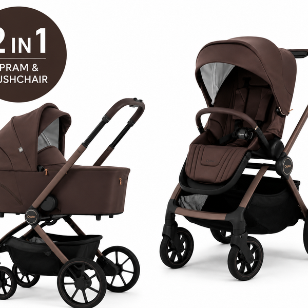 BabyStyle Oyster Vee Pram & Pushchair – Chocolate